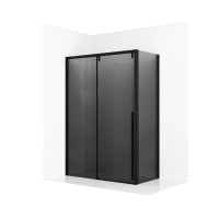 Душевое ограждение Ambassador Intense 110022205IBB-90IBB (160х90х200) прямоугольник,черный,стекло тонированное,раздвижная,2 места