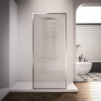 Душевая перегородка Veconi Korato KR-90F, 1000x2000, хром, стекло рифленое осветлённое