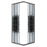 Душевое ограждение Niagara Eco NG-1009-14QBLACK (90х90х190) квадрат,раздвижное,черный,стекло мозаика,1 место