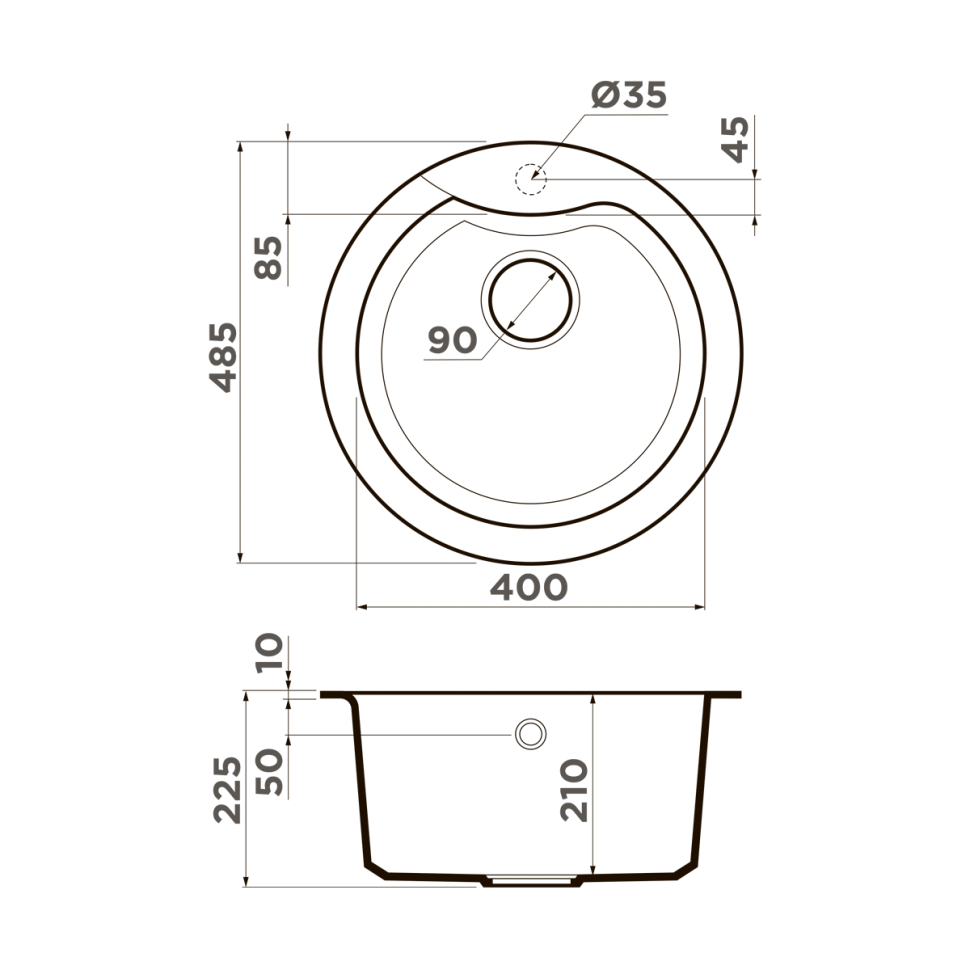 Кухонная мойка Omoikiri Yasugata 48R-SA Tetogranit/бежевый