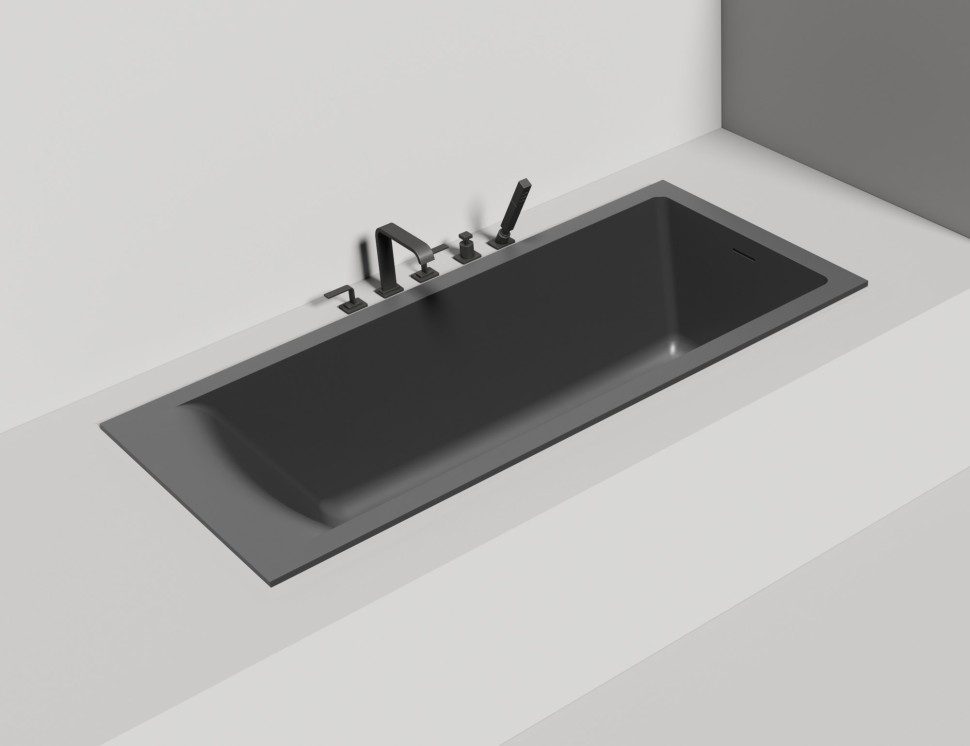 Ванна встраиваемая CASCATA KIT 170x75 S-Sense Глянцевое