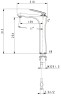 Смеситель для раковины-чаши Timo Helmi 4011/00-16F хром-белый