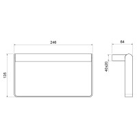Полотенцедержатель Timo Luiro 18550/18 черное золото