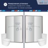Душевая дверь складная «Книжка» в нишу RGW PA-21 (800)
