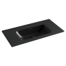 Умывальник накладной прямоугольный (цвет Черный Матовый) Element 910x465x180мм