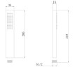 Душевая лейка ABBER AF0050G латунь, золото матовое