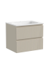 Тумба подвесная SANCOS Snob T 590х445х500, c двумя ящиками оснащенными доводчиками, Beige Soft , арт.SNT60CE