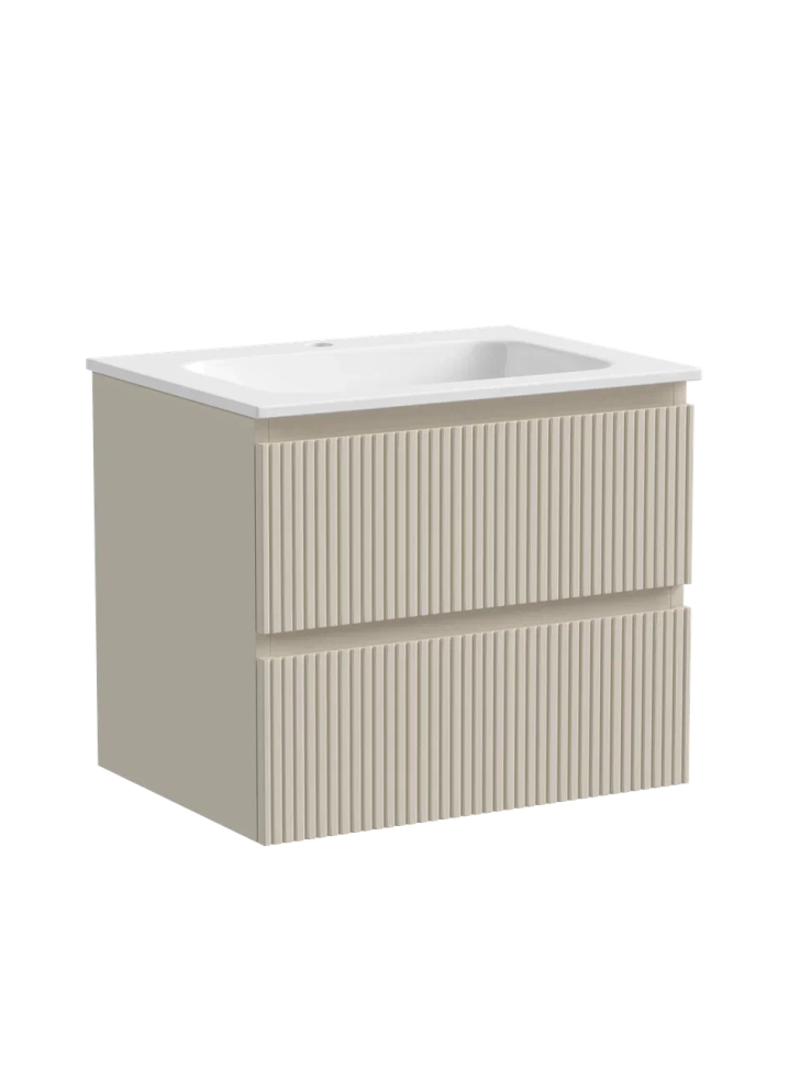 Тумба подвесная SANCOS Snob T 590х445х500, c двумя ящиками оснащенными доводчиками, Beige Soft , арт.SNT60CE