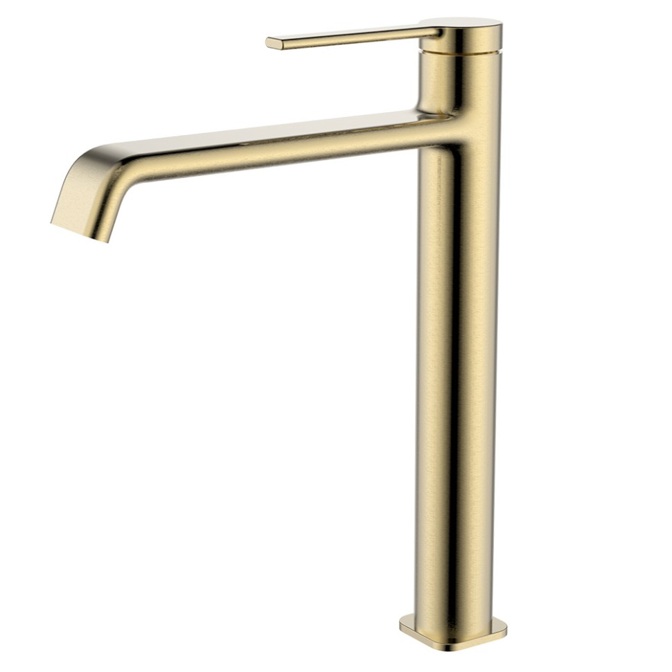 AQM6414BG Asti Смеситель для раковины однорычажный, Brushed gold