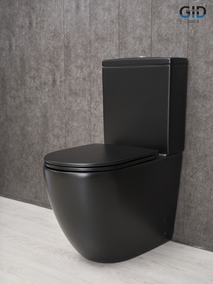 Унитаз напольный Gid Tn2188Bm 62250Y черный матовый 62.5x38.5x84