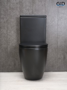 Унитаз напольный Gid Tn2188Bm 62250Y черный матовый 62.5x38.5x84