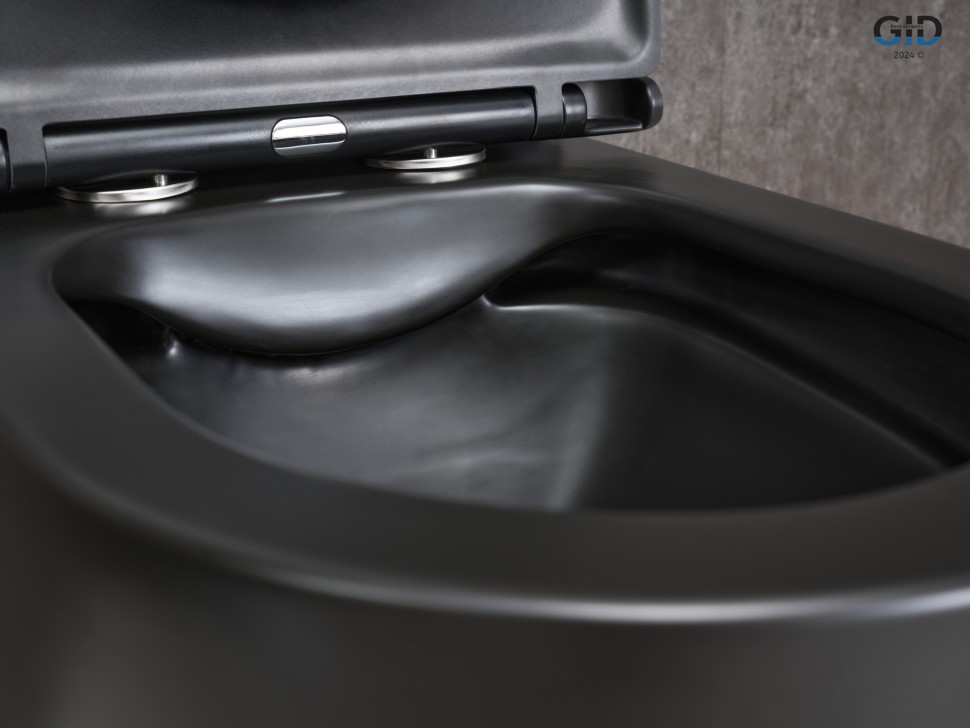 Унитаз напольный Gid Tn2188Bm 62250Y черный матовый 62.5x38.5x84