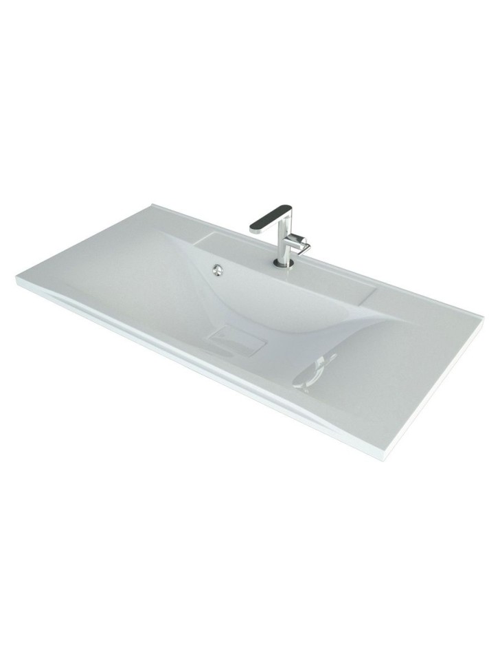 Раковина для ванной 90 см, Uperwood Elen, с декоративной накладкой для слива