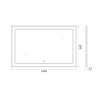 Зеркало BelBagno SPC-KRAFT-1085-685-TCH-WARM-NERO