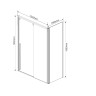 Душевой уголок Lugano VSR-1L1013CLGM-1 1300*1000, вороненая сталь, стекло прозрачное