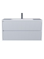 Тумба под раковину для ванной Uperwood Next Premium подвесная, 100 см, белая, 2 ящика