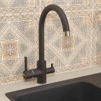 Смеситель для кухни Uperwood UPD-003-01 хром/уголь