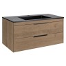 База под раковину Chiara 2D 1000 подвесная, 2 выкатных ящика soft-close, N.Oak