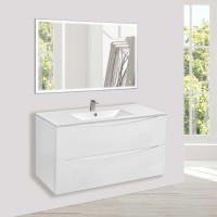 База под керамическую раковину Mia 1000 подвесная, 2 выкатных ящика soft close, G.White