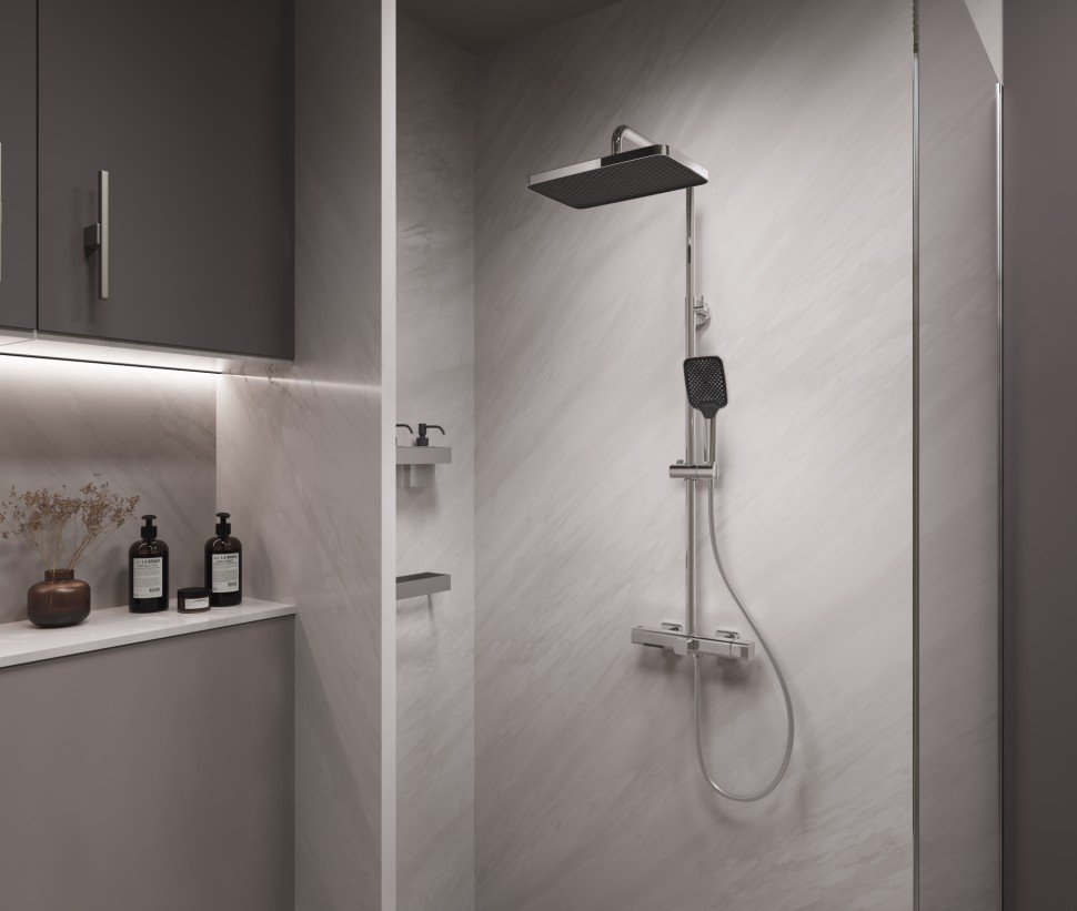 Душевая стойка Core VSFS-4CO1CH с изливом, хром