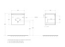 База под раковину подвесная с одним ящиком BelBagno ETNA-500-1C-SO-RW-P Rovere Moro