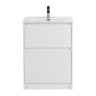 База под раковину напольная BelBagno KRAFT-600-2C-PIA-BO Bianco Opaco
