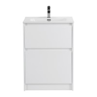 База под раковину напольная BelBagno KRAFT-600-2C-PIA-BO Bianco Opaco