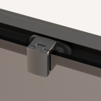 Душевое ограждение Ambassador Forsa 17021216AB-110AB (100х110х200) прямоугольник,черный,стекло прозрачное,раздвижная,2 места