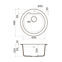 Кухонная мойка Omoikiri Yasugata 48R-WH Tetogranit/белый