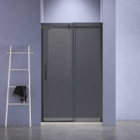 Душевая дверь Como-N VDS-4CN160CGB, 1600, черный, стекло тонированное