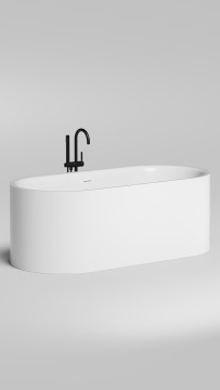 Ванна отдельностоящая PERLA 170x80 покраска по RAL полностью S-Stone Матовое
