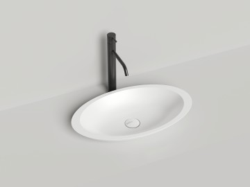 Раковина накладная CALLISTA 02 покраска по RAL полностью 575х350х85 S-Sense Глянцевое