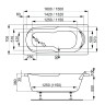 Акриловая ванна VAGNERPLAST NYMFA 150x70