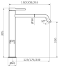Смеситель для раковины GRB TIME XXL 47550470, хром  