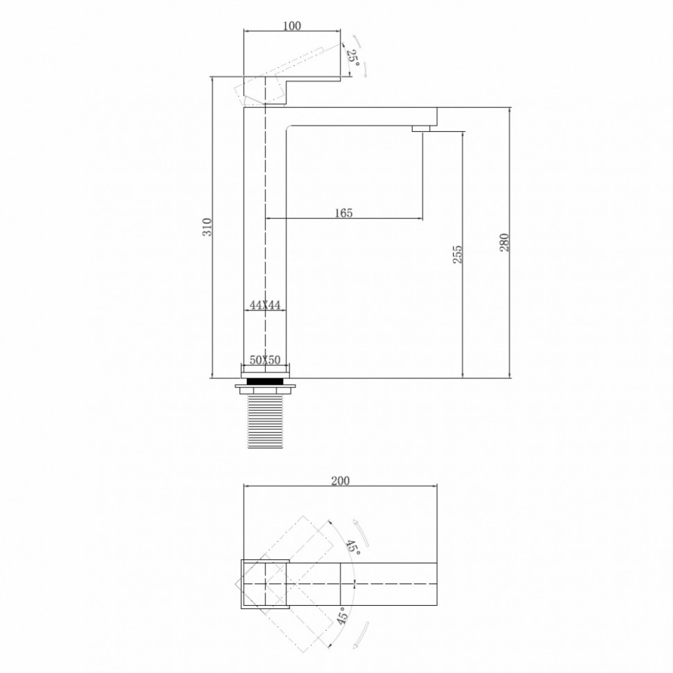 Смеситель ABBER Daheim AF8211SP для раковины, сатин