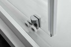 Душевая дверь Alpha VDS-3AL120CLB, 1200, черный, стекло прозрачное