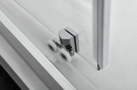 Душевая дверь Alpha VDS-3AL120CLB, 1200, черный, стекло прозрачное