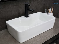 Раковина Gid N9092 51202 накладная белая 55x31x14