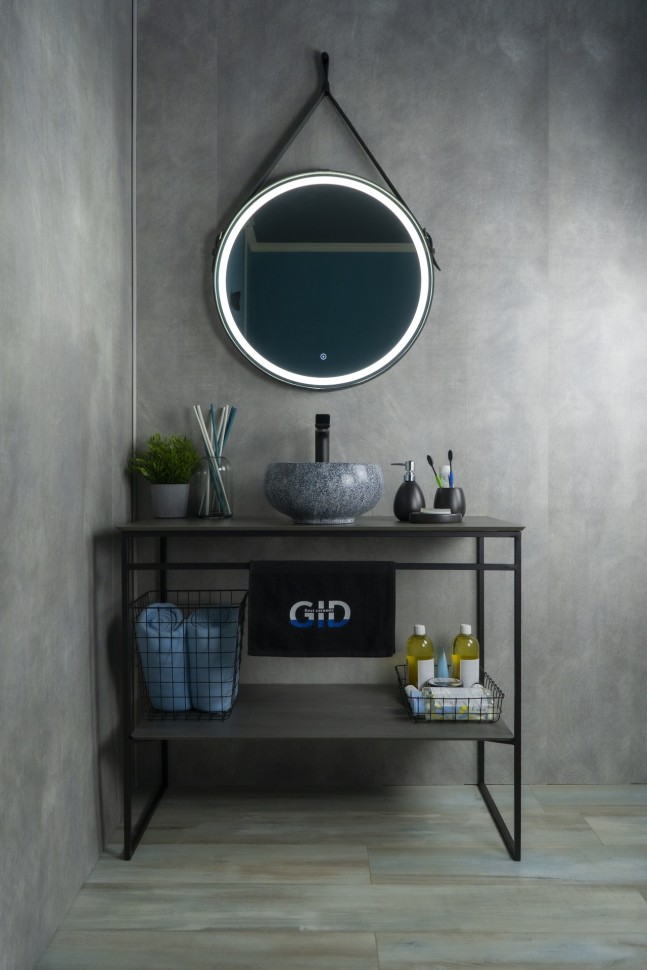 Раковина Gid Mnc481 54433 накладная под камень глянцевая 32x32x15.5