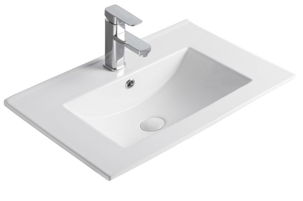 Раковина Gid NYJ803-50 71108 встраиваемая сверху белая 51x40x17