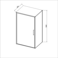 Душевой уголок Slim 8mm VSR-4SLP9090CL, 900*900, хром, стекло прозрачное