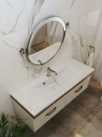 Раковина для ванной 100 см, Uperwood Elen, с декоративной накладкой для слива