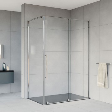 Душевой уголок Арно (Arno) VSR-1A8015CL, 1500*800, хром, стекло прозрачное