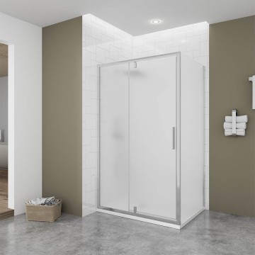 Душевой угол Veconi Ottimo P20SP CH, 1200х1000х1900 хром, стекло матовое