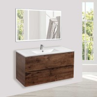 База под керамическую раковину Mia 1000 подвесная, 2 выкатных ящика soft close, R.Wood