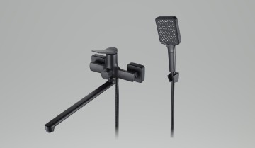 Смеситель для ванны с длинным изливом OSGARD MANEN BLACK 65223