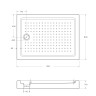 Акриловый поддон CEZARES TRAY-A-AH-110/80-15-W