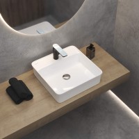 Раковина BERGES Ego SL накладная, 45x45 см, с отверстием под смеситель