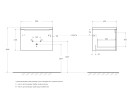 База под раковину подвесная с одним ящиком BelBagno ETNA-600-1C-SO-RW-P Rovere Moro