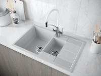 Мойка FLUGEN 60/1,5, IT-GRANIT, PM237850-GR, серый, 775х495 мм, Paulmark